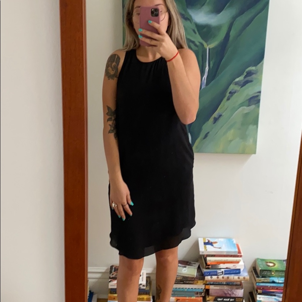 Wilfred black midi dress
